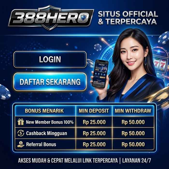 388HERO | Login dan Daftar di Situs Official 388Hero Link Terpercaya
